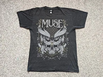 Buy Vintage MUSE Shirt Adult Medium Black Single Stitch Owl Rock Band Mens • 49£