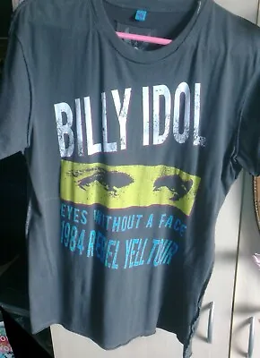 Buy BILLY IDOL Amplified T Shirt - Eyes Without A Face - Rebel Yell Tour • 65£
