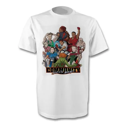Buy The Cast Of Communtity Animated Community Streets Ahead T-shirt Size S-xl New • 11.50£