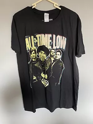 Buy All Time Low White Band T-shirt Size L Large Brand New Without Tags BNWOT • 14.99£