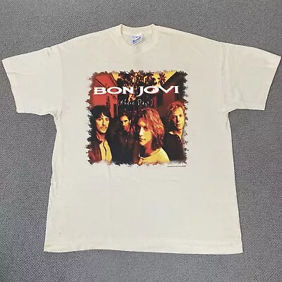 Buy BON JOVI T Shirt Mens XL Extra Large These Days 1996 Tour Vintage Screen Stars • 75£