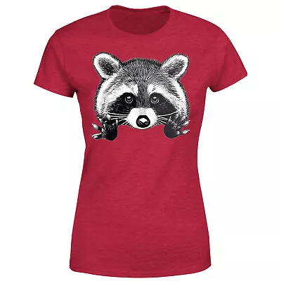 Buy Little Raccoon Buddy Womens T Shirt Funny Graphic Animal Lovers Unisex#P1#OR#A • 9.99£