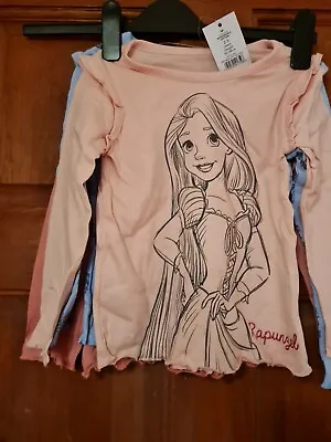 Buy  Girls Disney Princess T-Shirt Long Sleevsd 2-3 Years (3 Pack) • 12£