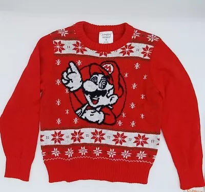 Buy Super Mario Boys Christmas Sweater Size 4 • 11.25£