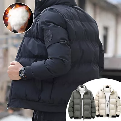 Buy Men's Bubble Padded Puffer Jackets Top Winter Warm Casual Full Zip Coat Outwear • 9.99£