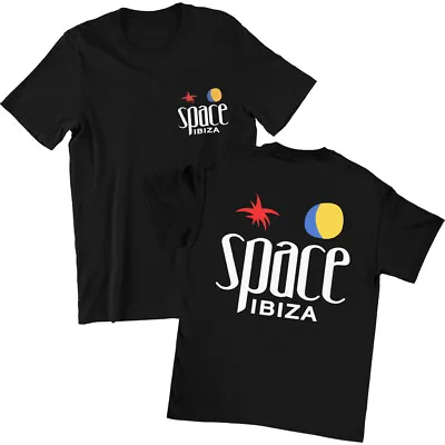 Buy Space Ibiza Beach Club Logo Men's T Shirt Black Festival Top Beefa Night Club  • 35.99£