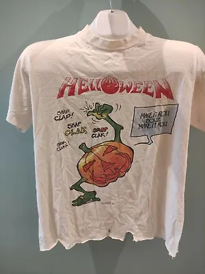 Buy Vintage Helloween T Shirt 80's 90's Distressed *RARE* *edit See Description  • 39.95£