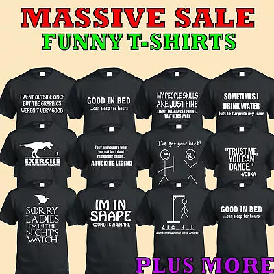 Buy Men's Funny T-Shirts | S To Plus Size | Joke Novelty Rude Slogan Lol • 18£