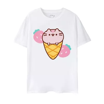 Buy Pusheen Womens/Ladies Ice Cream T-Shirt NS7836 • 17.19£
