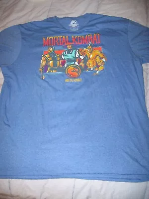 Buy Mortal Kombat 9 T-Shirt Men's Size XXL Blue • 18.90£