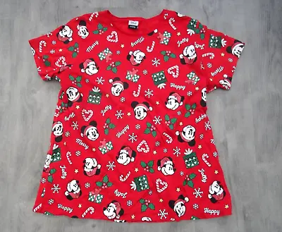 Buy Womens Size 16-18 Disney Mickey Mouse Christmas T-shirt Top • 5£