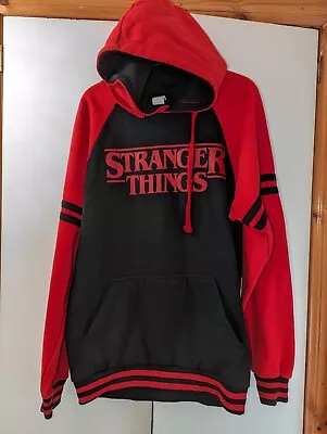 Buy Stranger Things Hoodie Universal Orlando Red Black HHN Long Sleeved 2018 Medium • 36.99£