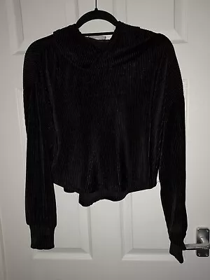 Buy New Look Velour Crop Oversized Jumper Size Small • 7.50£