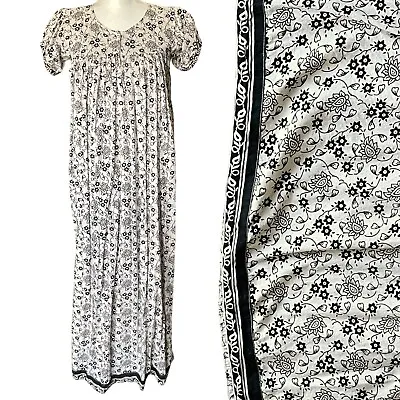 Buy India Cotton Nightwear Sleepwear Night Gown Dress Boho Bohemian Hippy Light • 14.30£