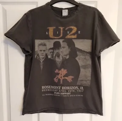 Buy U2 - Joshua Tree Era - Amplified T-shirt   - Size Small - Grey Distressed Effect • 20£