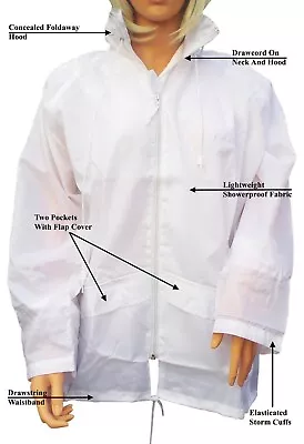 Buy CATHEDRAL Duralite Jacket Ladies Summer Lightweight Showerproof White Rain 2024 • 11.99£