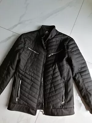 Buy Mans Size L Black Faux Leather Jacket By D Rock Immaculate Condition Spring... • 35£