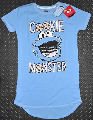 Buy COOKIE MONSTER PRIMARK NIGHTIE T Shirt Sesame Street PJ Sizes 4 - 12 • 16.95£