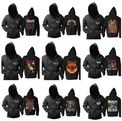 Buy Slipknot Sweatshirt Black Long Sleeve Hoodie Commemorate Zip Jacket Coat New • 8.60£