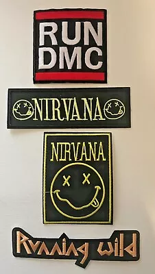 Buy Embroidered Iron On Patches Rock Band Music Festival Grunge Hippy Metal  #9 • 2.99£