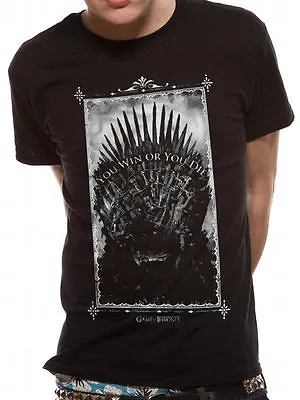 Buy GAME OF THRONES Iron Throne YOU WIN OR YOU DIE OFFICIAL Cotton T-SHIRT Unisex • 13.69£