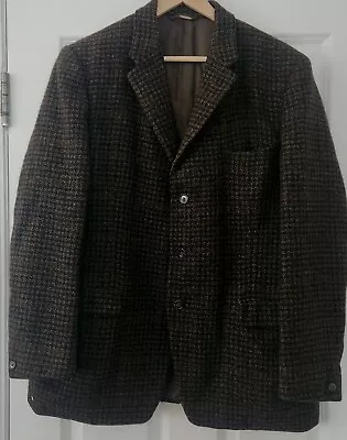 Buy Vintage Daks Tweed Brown Check Country Blazer Jacket  Wool 44 46 R 50s 60s • 39.95£