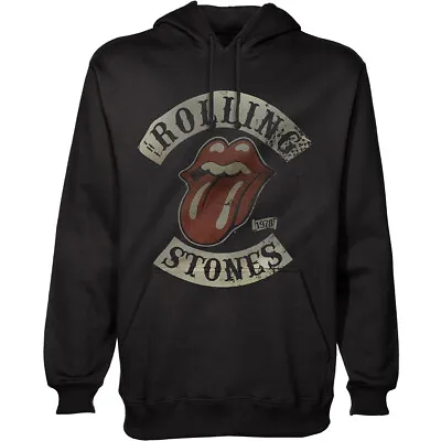 Buy The Rolling Stones - Official Unisex Pullover Hoodie: 1978 Tour - Black Cotton • 26.99£