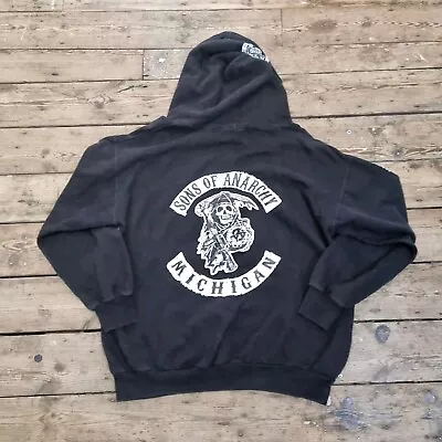 Buy Sons Of Anarchy Black Pullover Hoodie Size XL • 15£