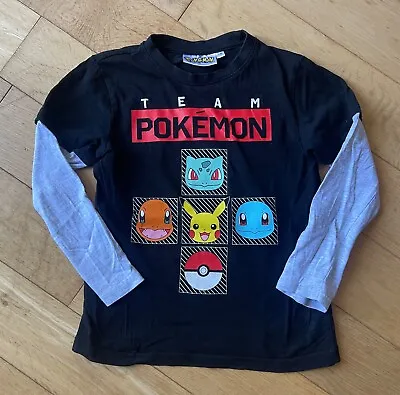 Buy Pokemon Long Skeeve Kids T-shirt 7-8 Years • 3£