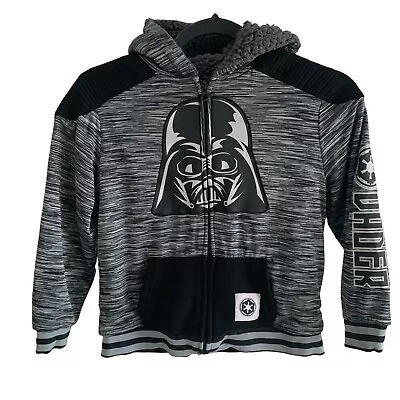 Buy Star Wars Darth Vader Kids Sz 7 Zip Up Hoodie Jacket Sweatshirt Warm 2 Pockets • 11.80£