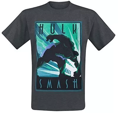 Buy MARVEL COMICS Marvel - Hulk Smash Men`s T-shirt - L Marvel, Grey (Me T-Shirt NEW • 12.55£