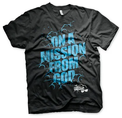 Buy Officially Licensed On A Mission From God - Blue Brothers Men's T-Shirt S-XXL • 17.75£