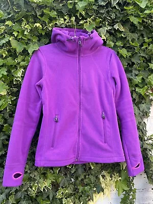 Buy H&M Purple Hooded Zip Up Fleece Size S   • 11.99£