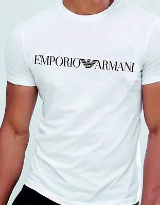 Buy Emporio Armani Mens White T-Shirt ,Cotton Size M*L*XL New • 32.99£