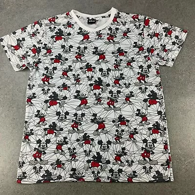 Buy Disney Women's T Shirt Mickey Mouse XL Black White Red • 5.99£