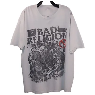 Buy Gildan BAD RELIGION Band Mosh / Punk Skeletons 2011 European Tour Dates Tee, 2XL • 100£