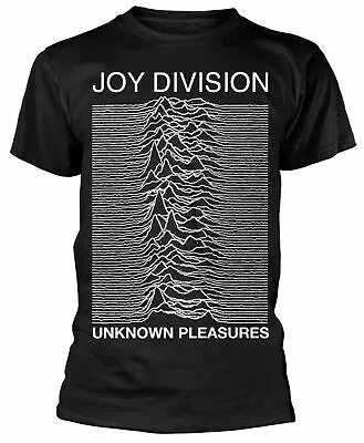 Buy Official Joy Division Unknown Pleasures Mens Black T Shirt Joy Division Tee • 16.95£