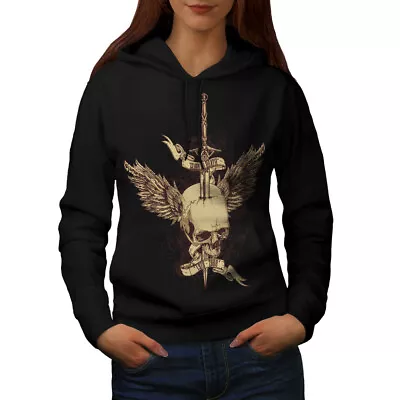 Buy Wellcoda Glory Death Angel Womens Hoodie, Heaven Casual Hooded Sweatshirt • 28.99£