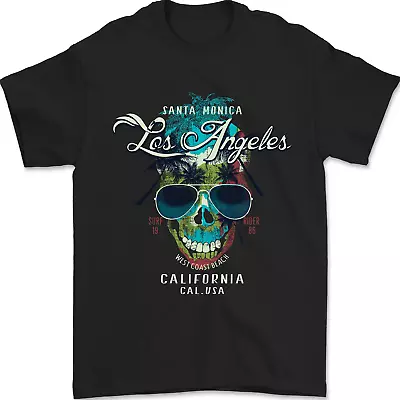 Buy Los Angeles Surf Skull Surfing Mens T-Shirt 100% Cotton • 8.49£