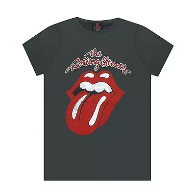 Buy Amplified Childrens/Kids Vintage Tongue The Rolling Stones T-Shirt NS8178 • 21.09£
