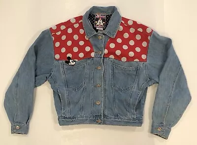 Buy Vintage Joujou Disney Denim Jean Jacket Women’s Size Small Mickey Minnie Mouse • 48.25£