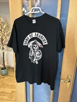 Buy Gildan Sons Of Anarchy Shirt Mens XL Black Softstyle Cotton Crew Neck Casual • 7£