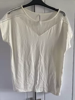 Buy Karen Millen Cream T-Shirt. Size 12 BNWOT • 14.29£