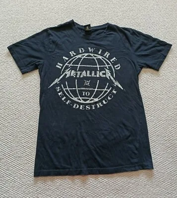 Buy METALLICA Mens T-Shirt Size XS Black Hardwired To Self-Destruct Rock Band Tee • 7.90£
