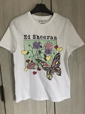 Buy Ed Sheeran Girls 12-13 Years T-Shirt White Floral Design • 5.99£