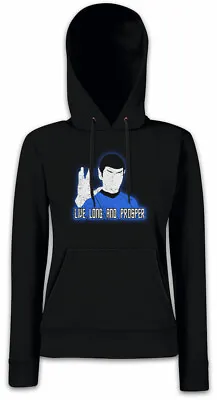 Buy LIVE LONG AND PROSPER I Women Hoodie Sweatshirt Star Spock Trek Vulcan Salute • 40.79£