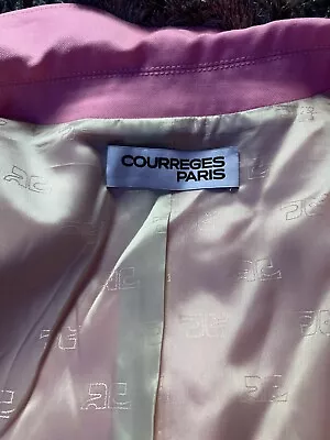 Buy Beautiful COURREGES PARIS Pink Jacket Size 40 • 99.99£