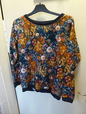 Buy Ladies Floral Print Long Sleeve Top By Pull And & Bear Size EUR M • 4.95£