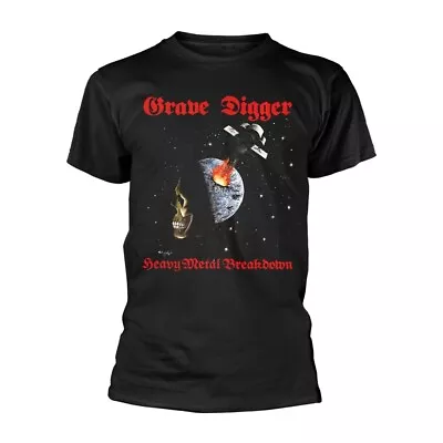 Buy GRAVE DIGGER - HEAVY METAL BREAKDOWN BLACK T-Shirt, Front & Back Print XX-Large • 20.09£