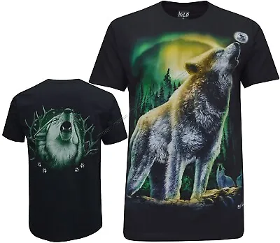 Buy New Wolf Pack Wolves Howling Moon Biker Native American Indian T- Shirt M - 3XL • 11.99£